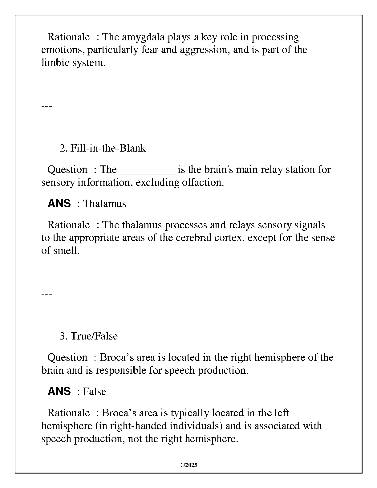 WGU Neuropsychology FA Review Q&A 2025 | Exam Prep Guide