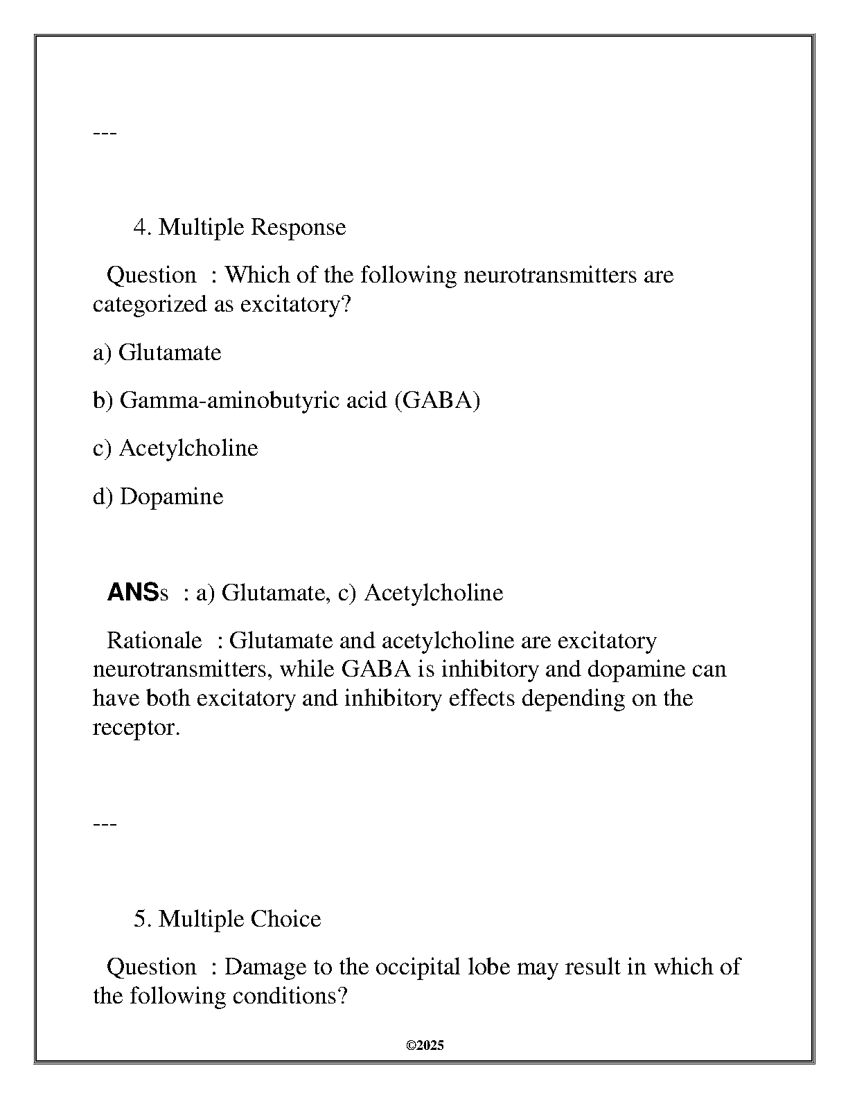 WGU Neuropsychology FA Review Q&A 2025 | Exam Prep Guide IMG-3