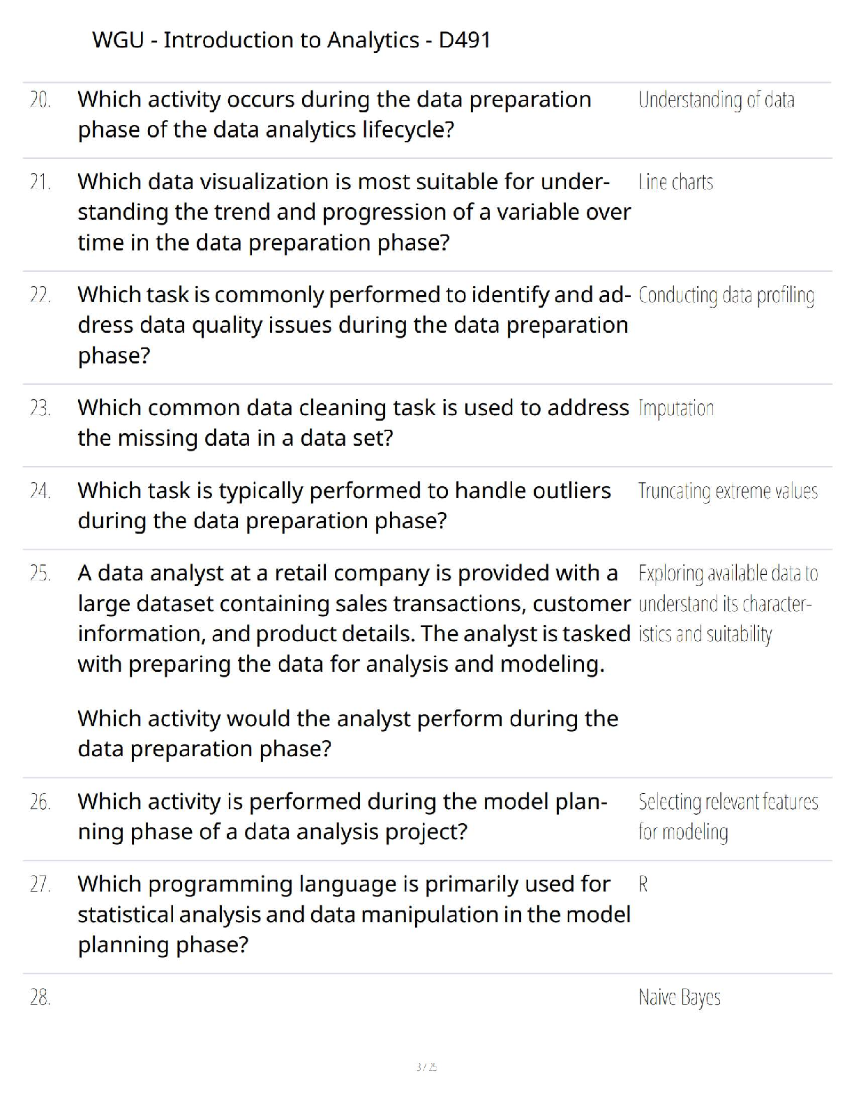 WGU D491 Intro to Analytics Test Bank & Study Guide IMG-3