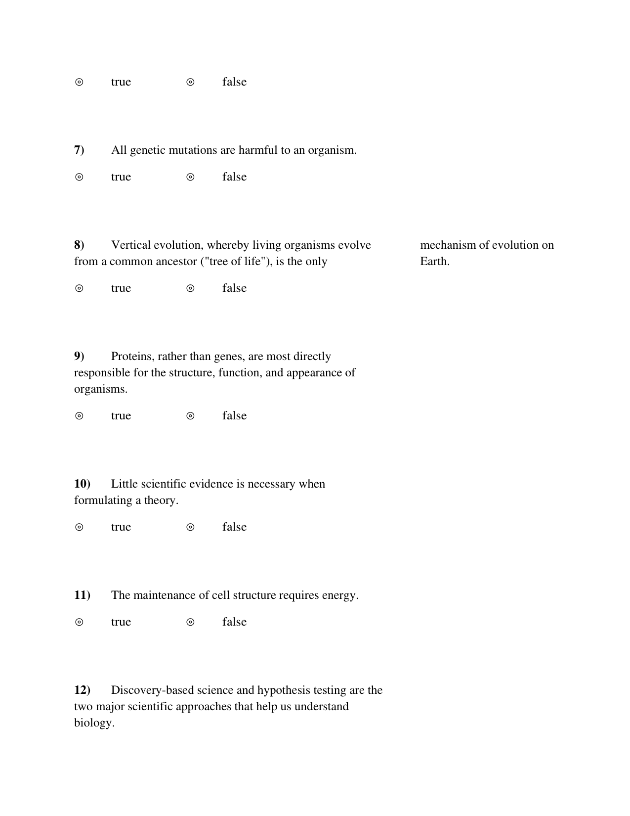 Principles of Biology, 3rd Edition TEST BANK