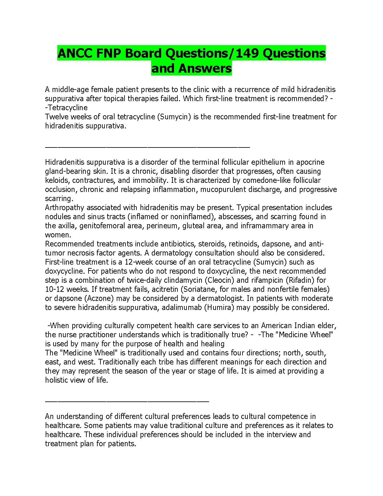 ANCC FNP Board Questions 2026/27 149 Verified Qs & Answers IMG-1
