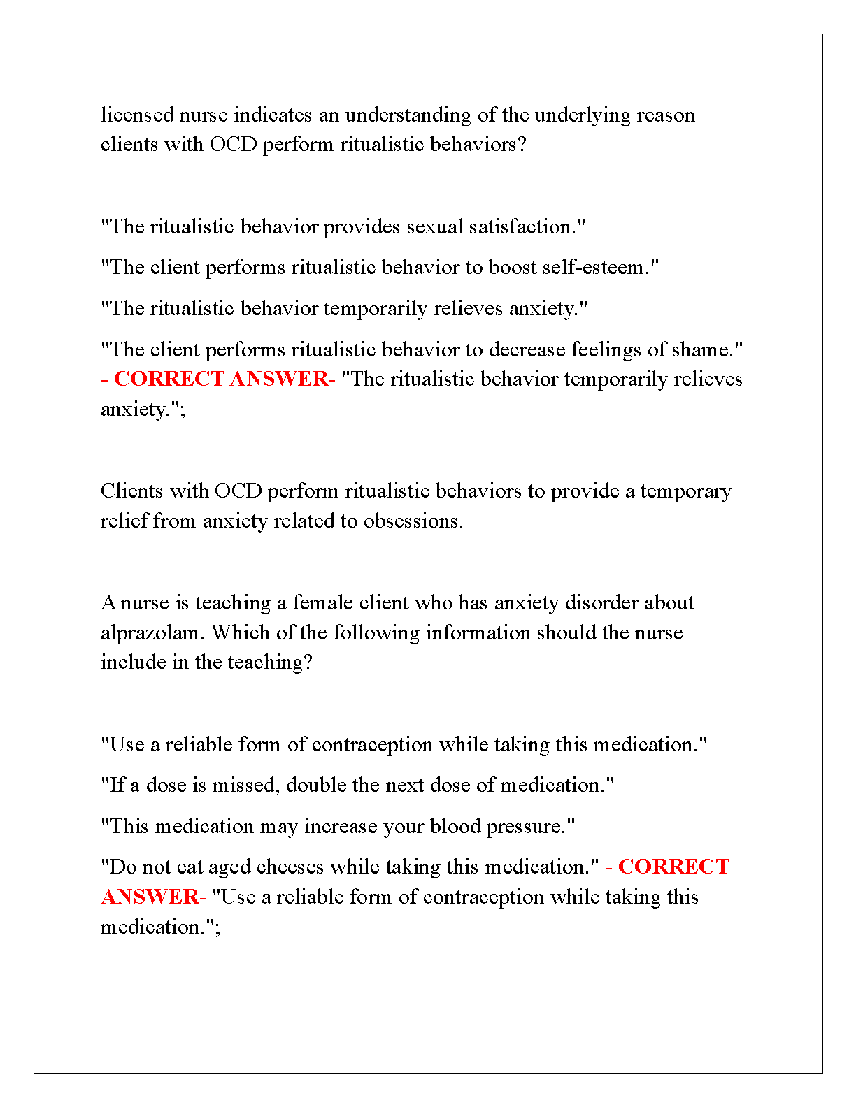ATI Capstone Mental Health Exam Prep 2026