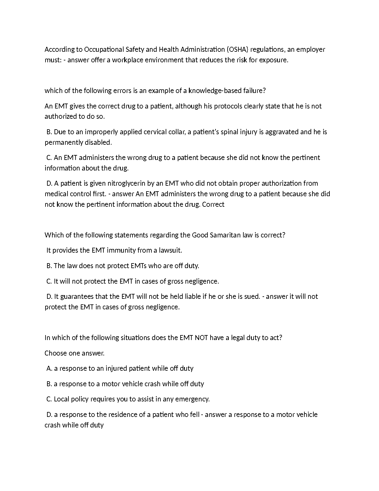 AAOS EMT Test Bank 12th Ed 2026/27 IMG-3