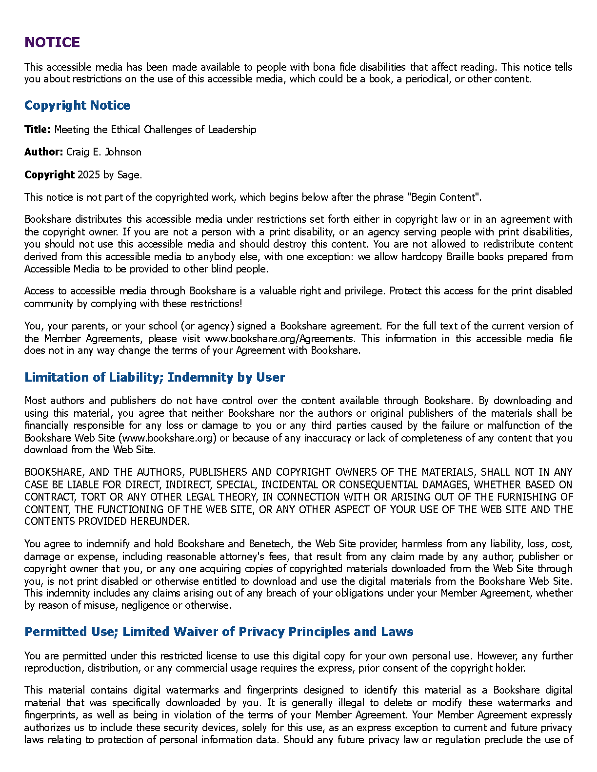 Ethical Leadership Test Bank & Solutions 8e Johnson 2026-2027