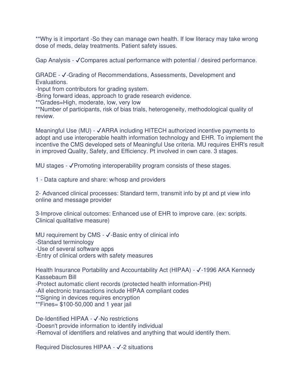 WGU D220 RA Review Qs & As 2023: Nursing Informatics Notes IMG-1