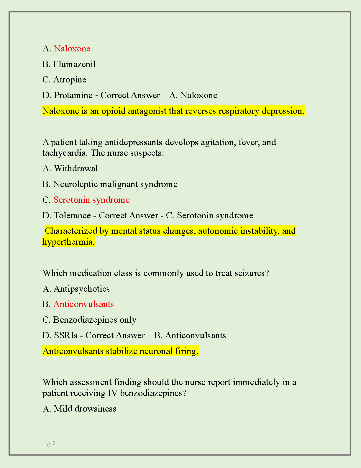 NRG200 Pharmacology Nursing Midterm Test Bank 2026 Questions