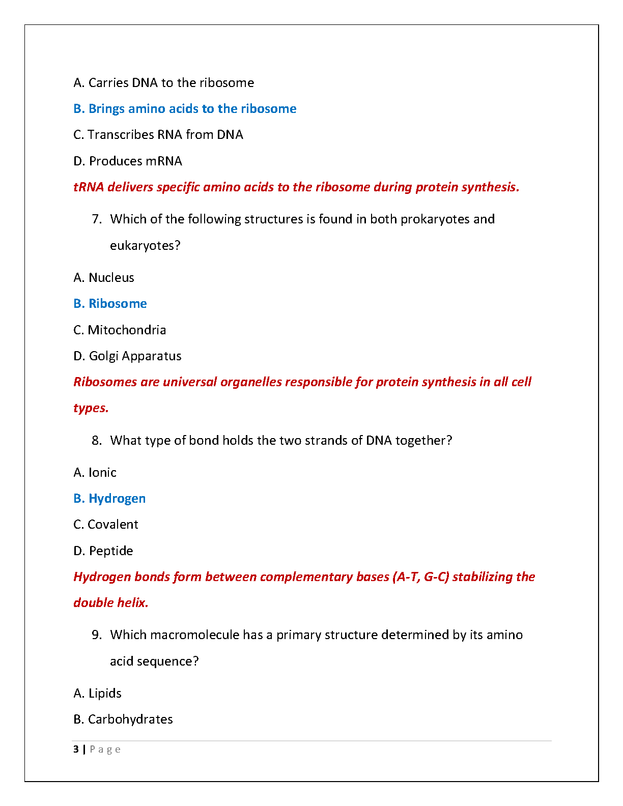 WGU C785 Biochemistry Final Exam Test Bank 2025 IMG-3