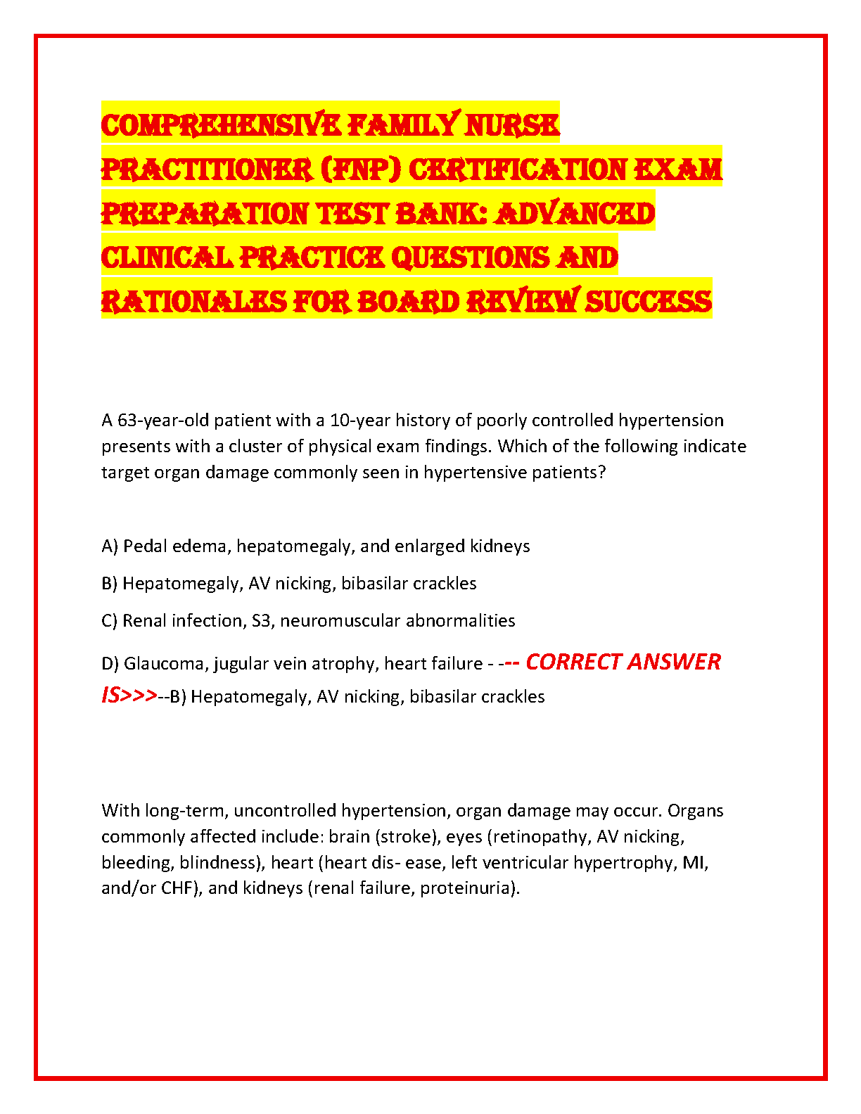 FNP Certification Test Bank 2026/27 | Leik 5th Ed Review IMG-1