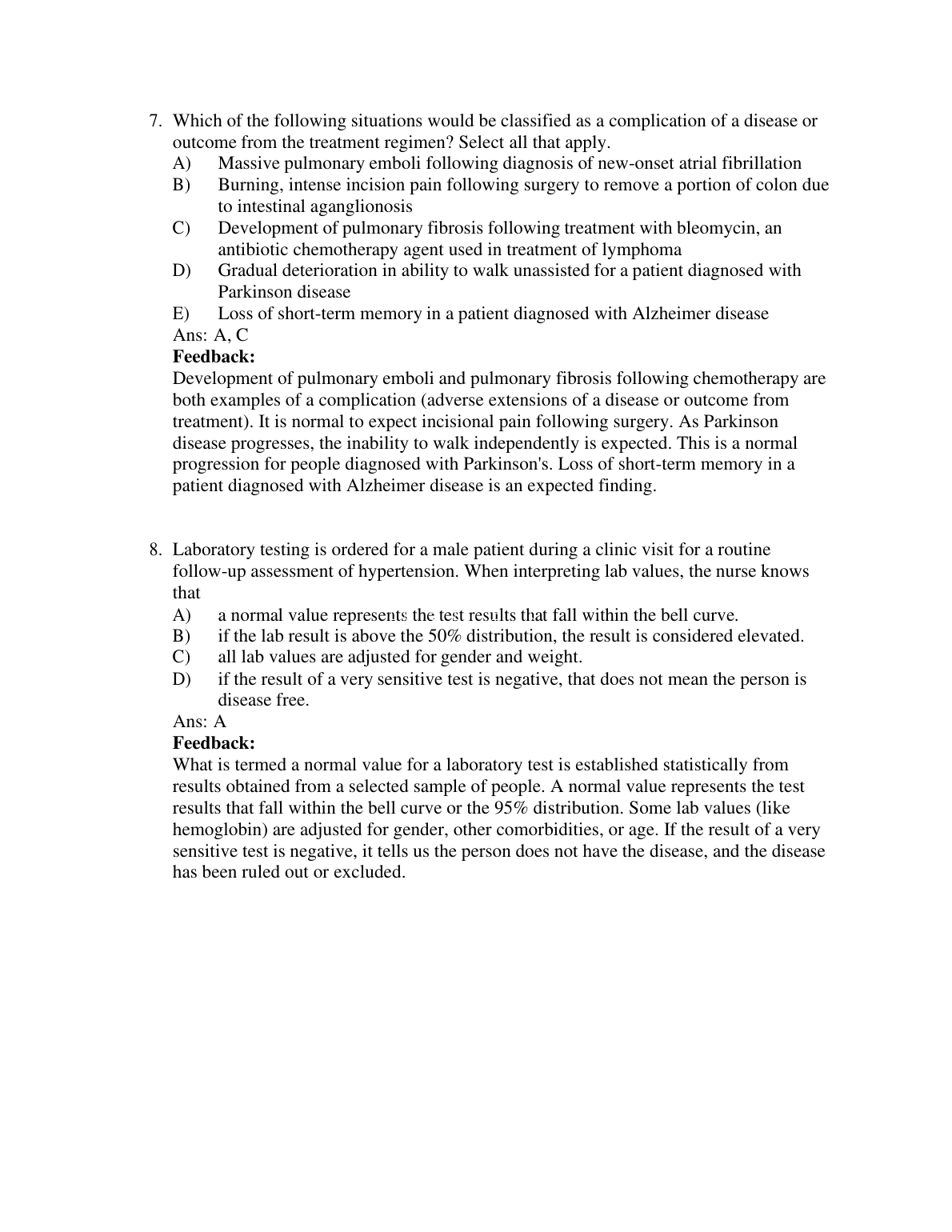 Pathophysiology Test Bank 2026/27 | Porth Essentials 5e