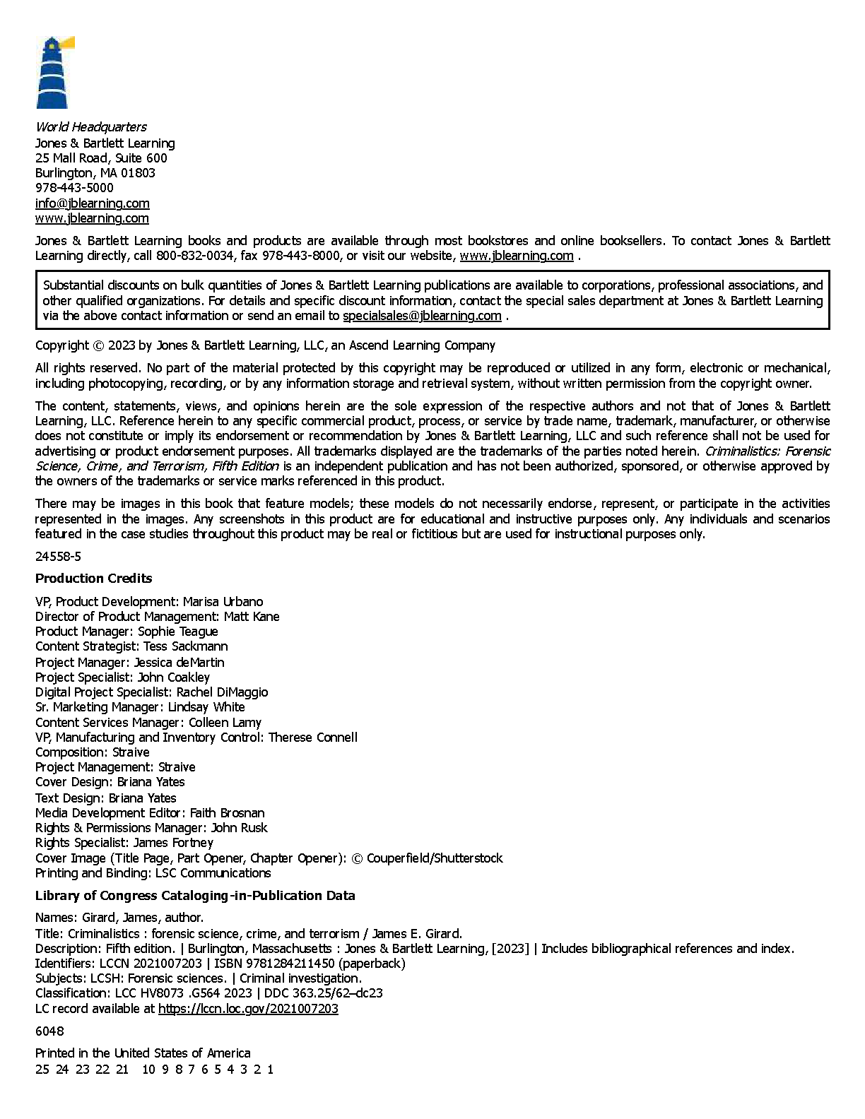 Criminalistics 5e Test Bank Solutions Girard