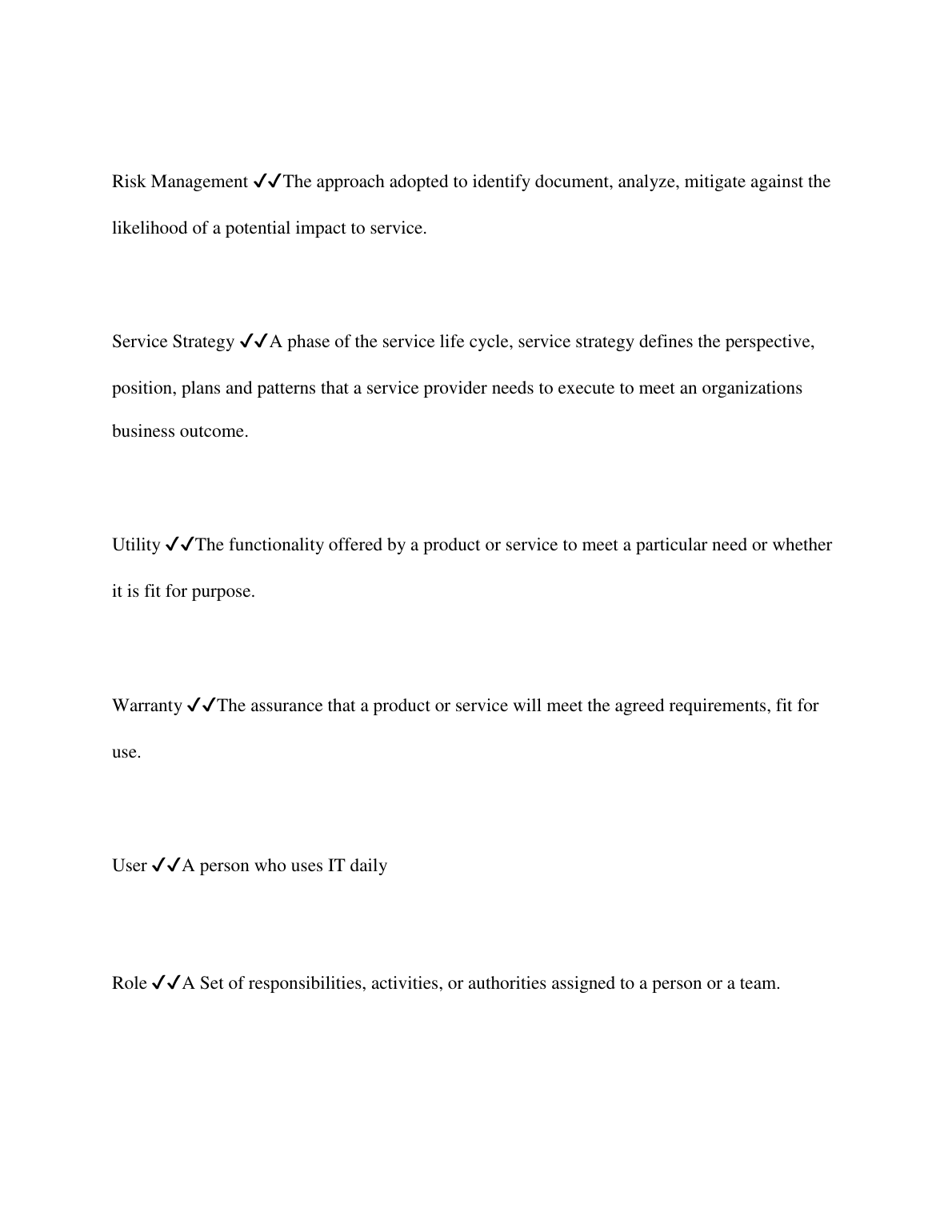 WGU C846 ITIL Exam Questions and Answer Key 2023 Edition IMG-1