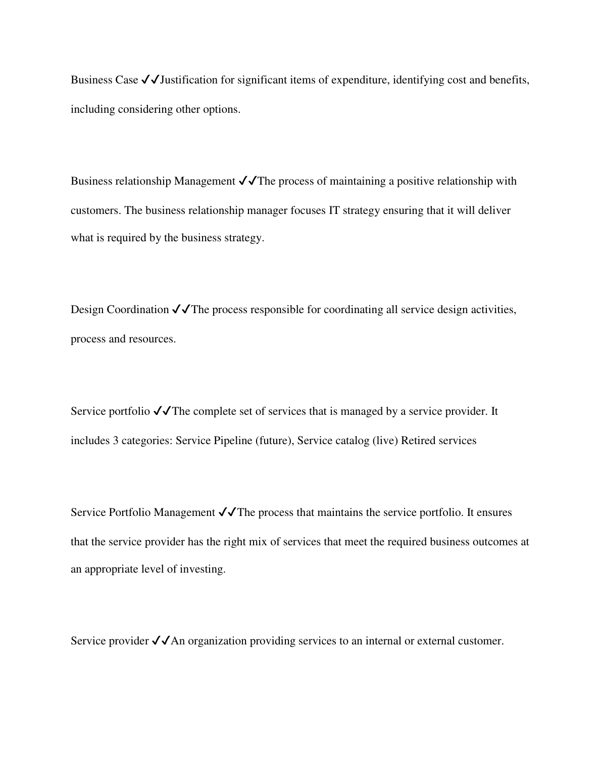 WGU C846 ITIL Exam Questions and Answer Key 2023 Edition