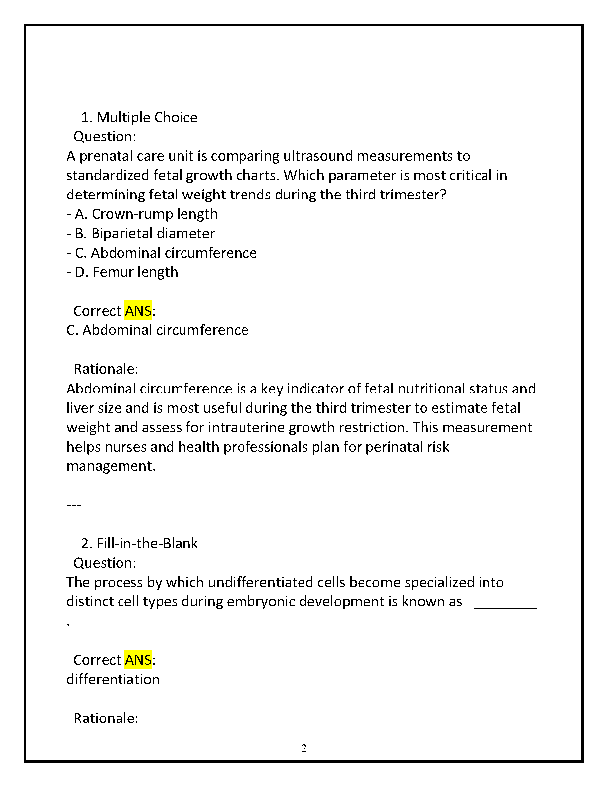 PSYC 1020 Human Growth Dev 2025 WGU Final Exam Questions