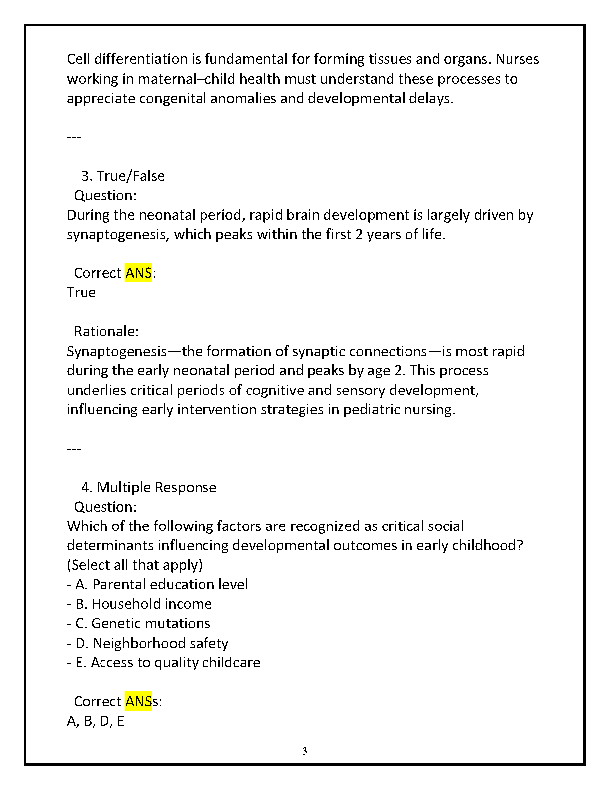 PSYC 1020 Human Growth Dev 2025 WGU Final Exam Questions IMG-3