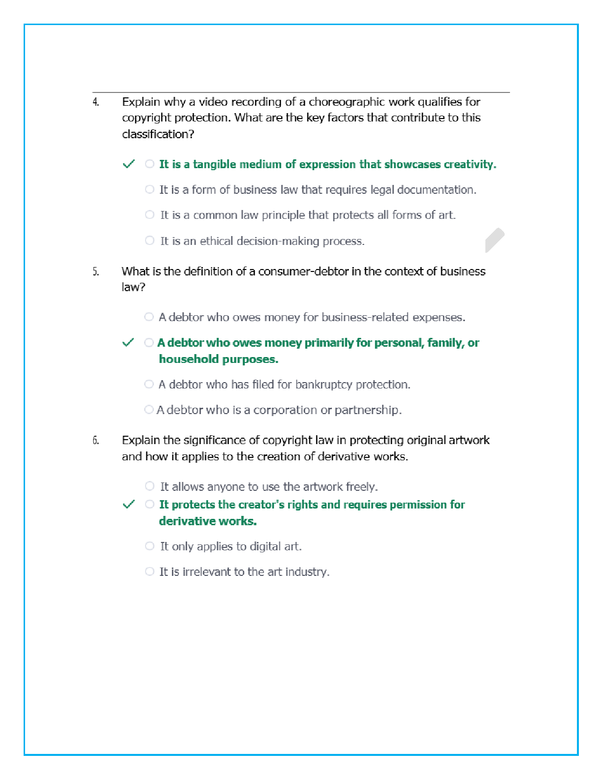 WGU D216 Business Law for Accountants OA Test Bank with Answers