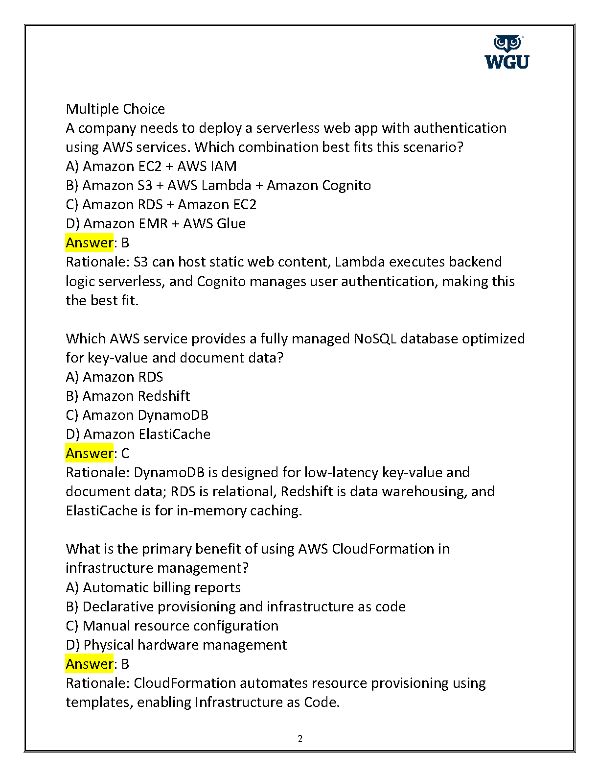 WGU D317 IT Applications Final Exam Prep 2025/26