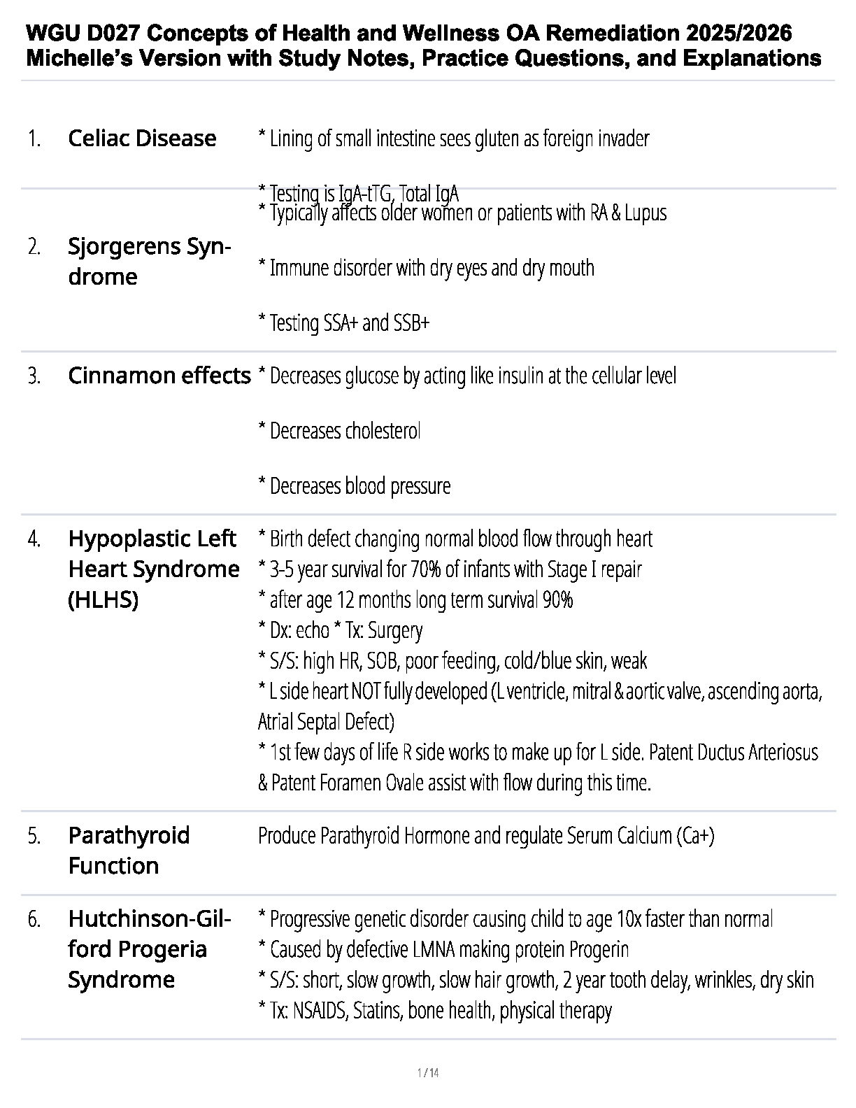 WGU D027 Health Wellness OA Remediation Study Guide