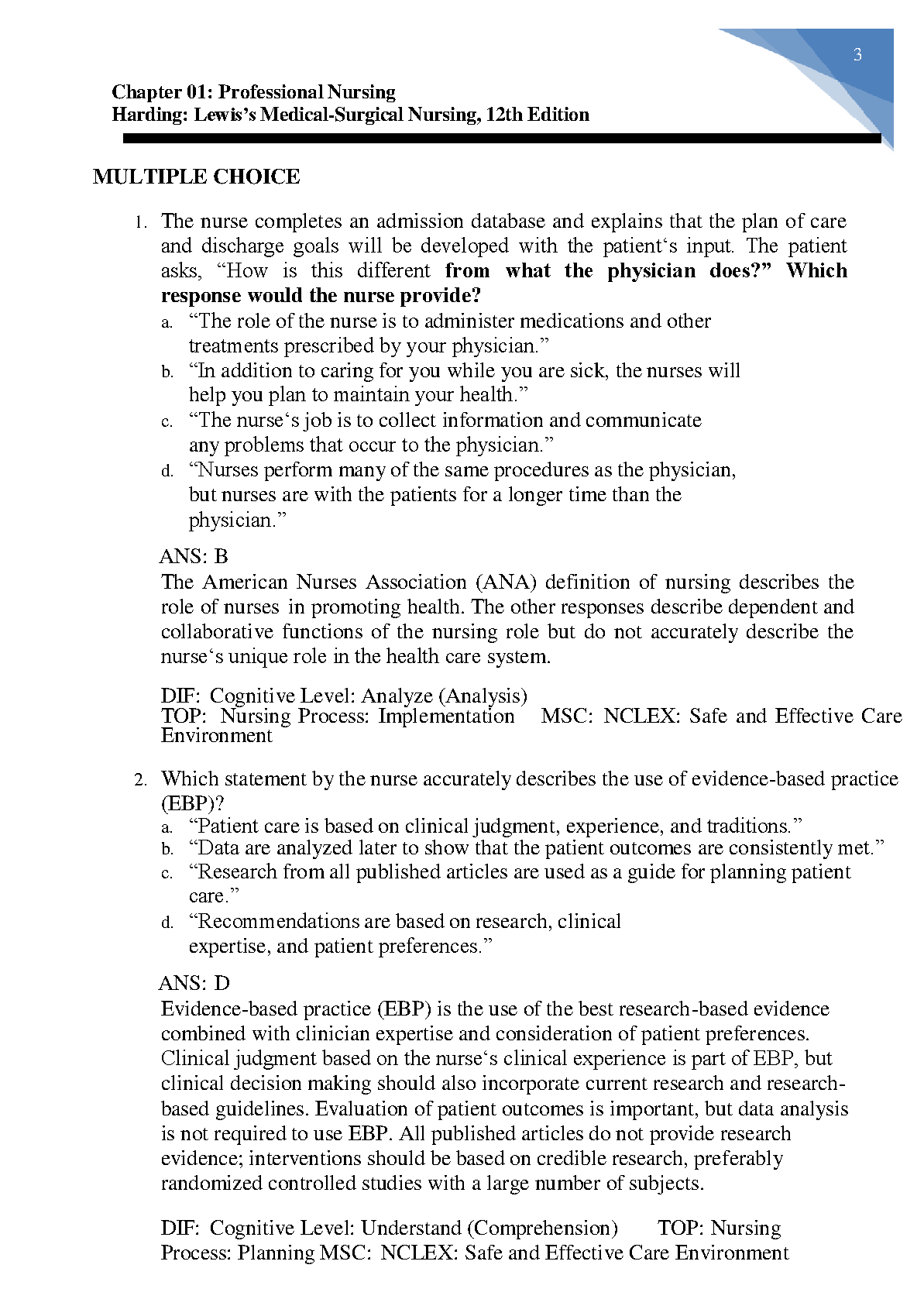 Lewis Med Surg Nursing Test Bank Ch 1-69 12th Ed IMG-3