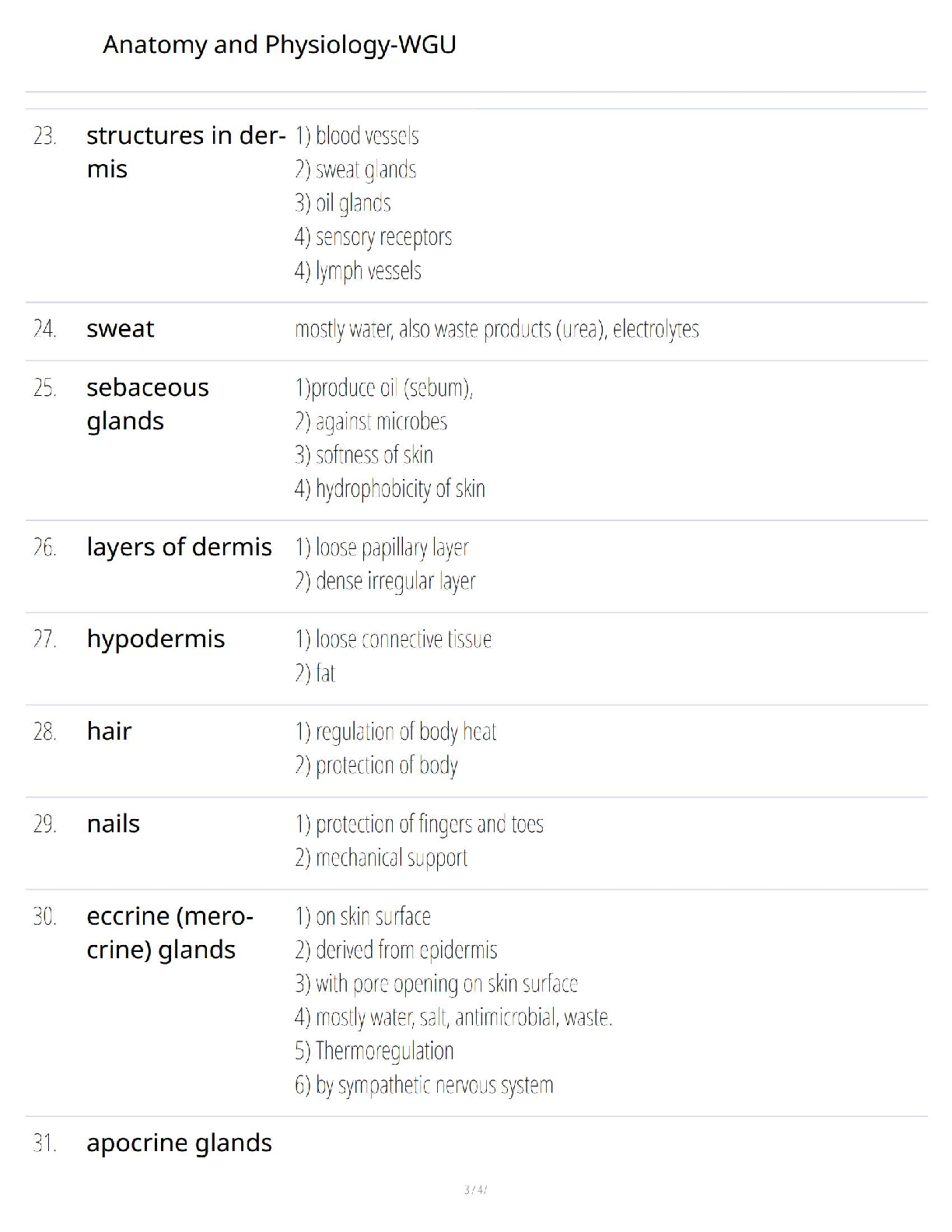 WGU C214 Anatomy and Physiology I Study Guide 2025/2026 IMG-3