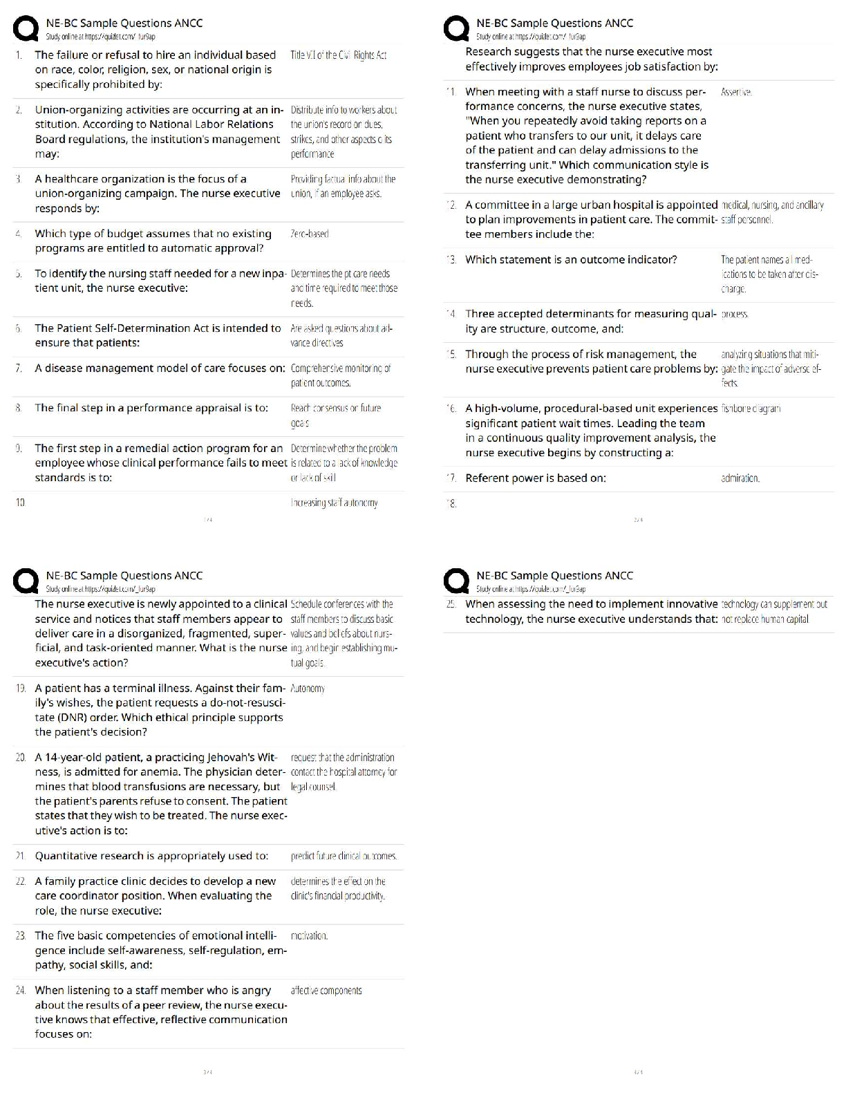 ANCC NE-BC Test Bank 2026: Nursing Leadership Exam Prep IMG-1