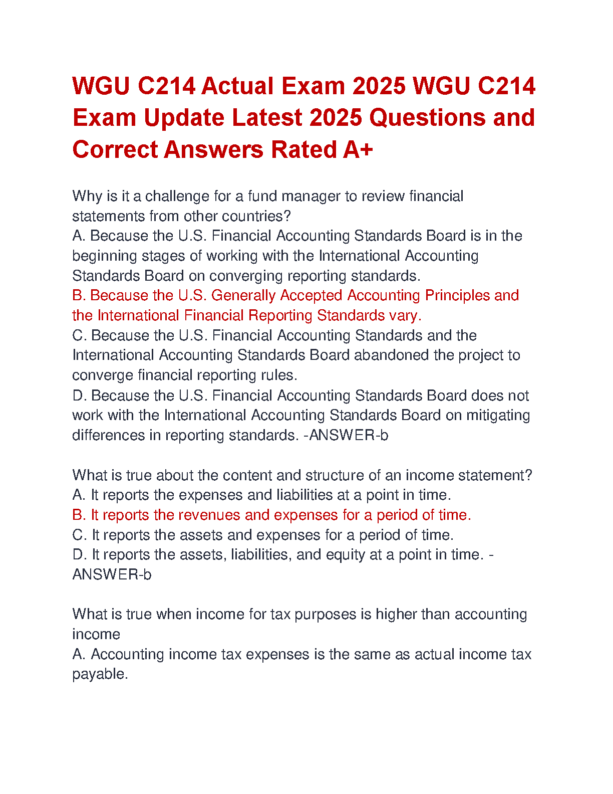 WGU C214 Exam Questions 2025: A+ Rated Study Guide & Answers IMG-1