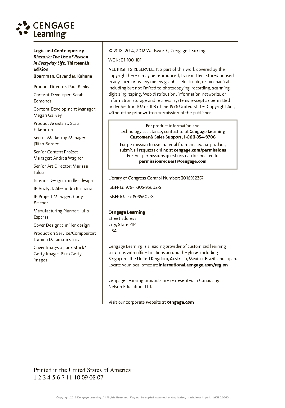 Logic Contemp Rhetoric 13e Test Bank & Solution Manual IMG-3
