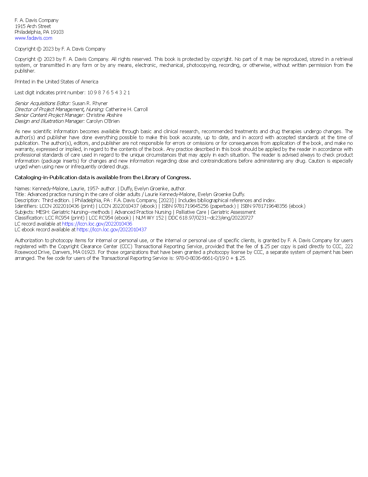 Advanced Practice Nursing in the Care of Older 3rd Edition IMG-3