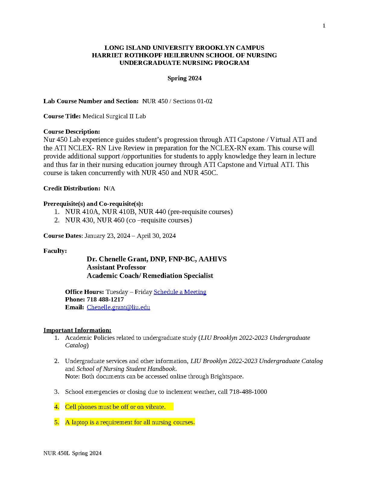 NUR 450 Med Surg II Lab Study Guide 2026 ATI NCLEX Prep