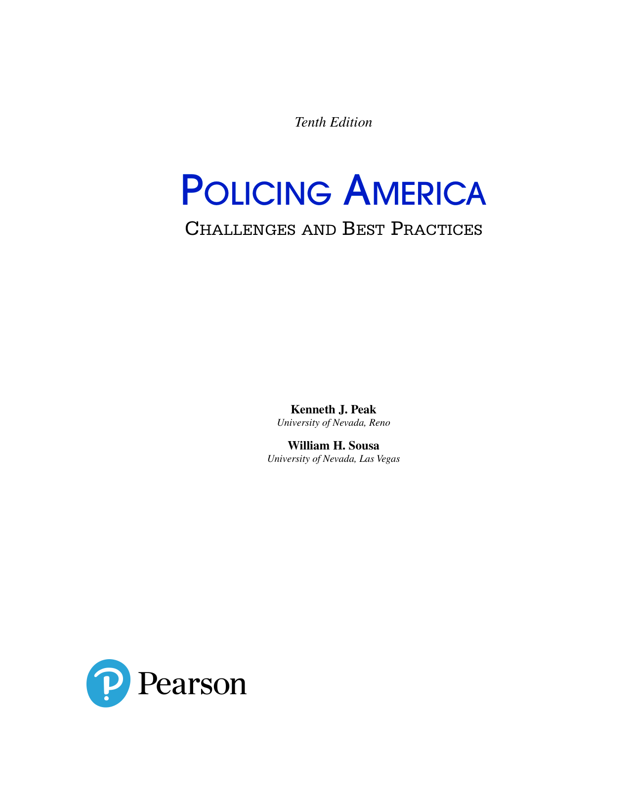 Policing America, 10th Edition