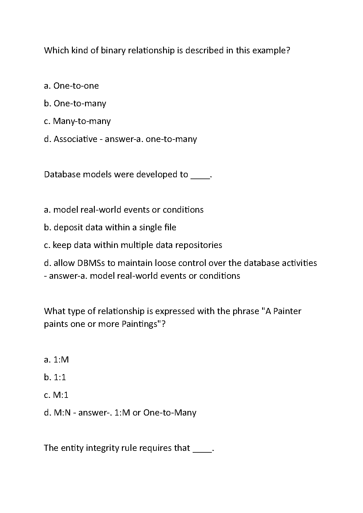 WGU D426 Data Management Practice Test Bank 2025/2026 Answers IMG-3