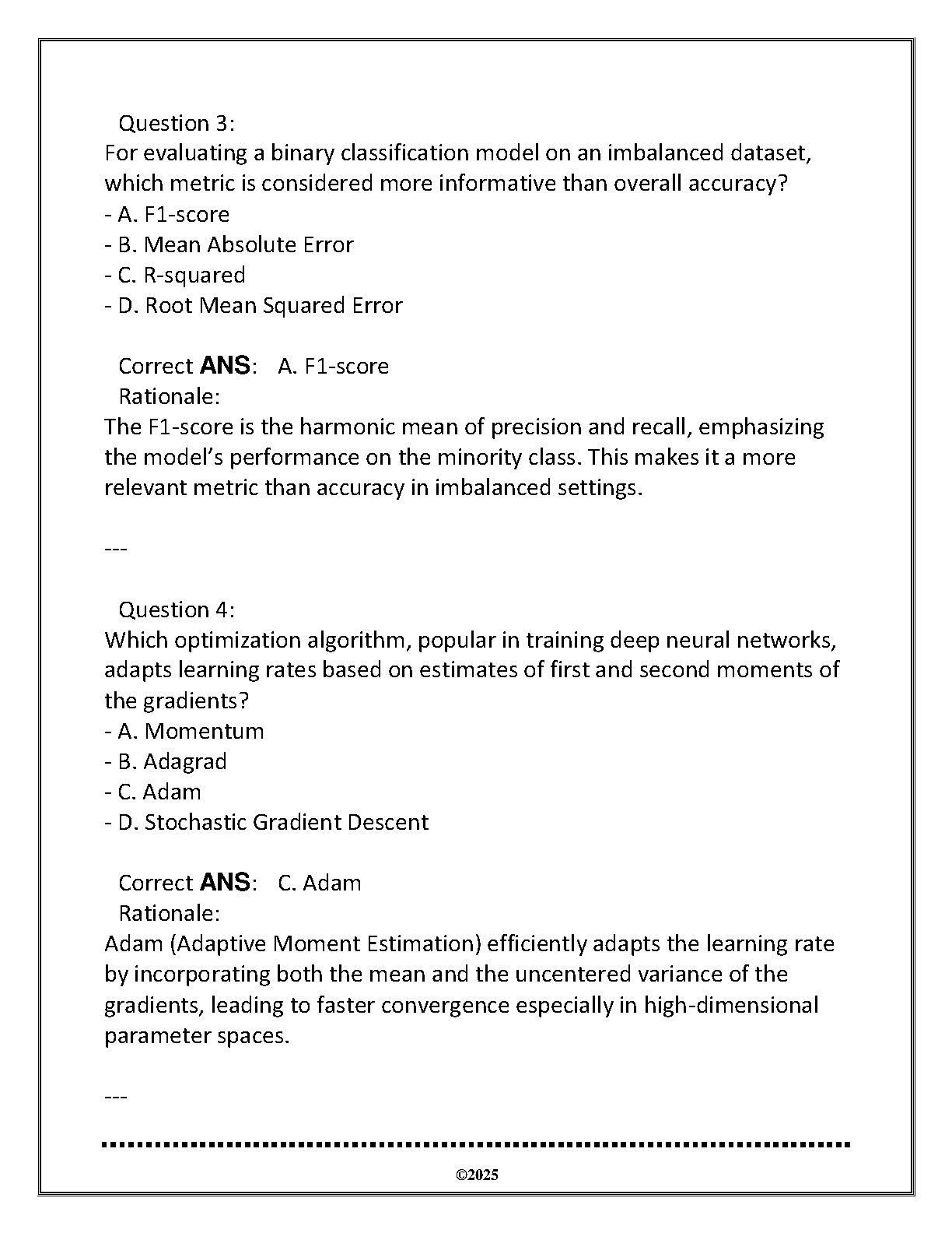 DTSC 3221 Machine Learning Exam Prep Q&A 2024 IMG-3