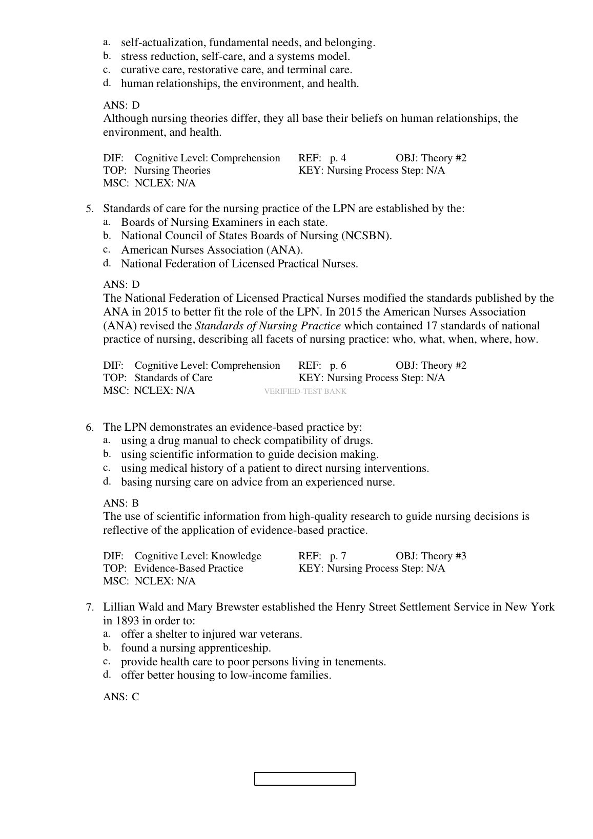 Nursing Test Bank: Fundamentals of Care & Clinical Skills 2027 IMG-1