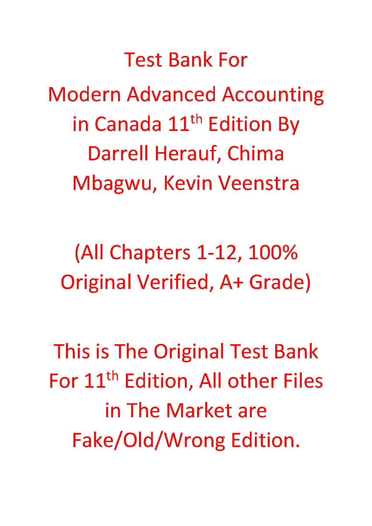 Modern Advanced Accounting in Canada, 11th Edition
