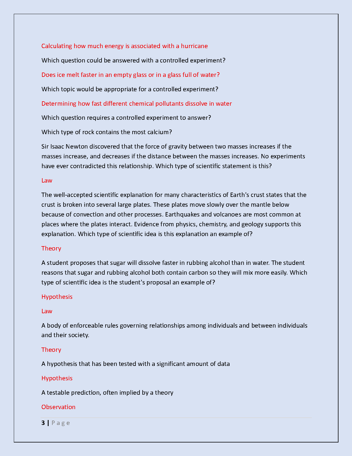 WGU C165 Physical Sciences Final Exam Test Bank 2025 IMG-3