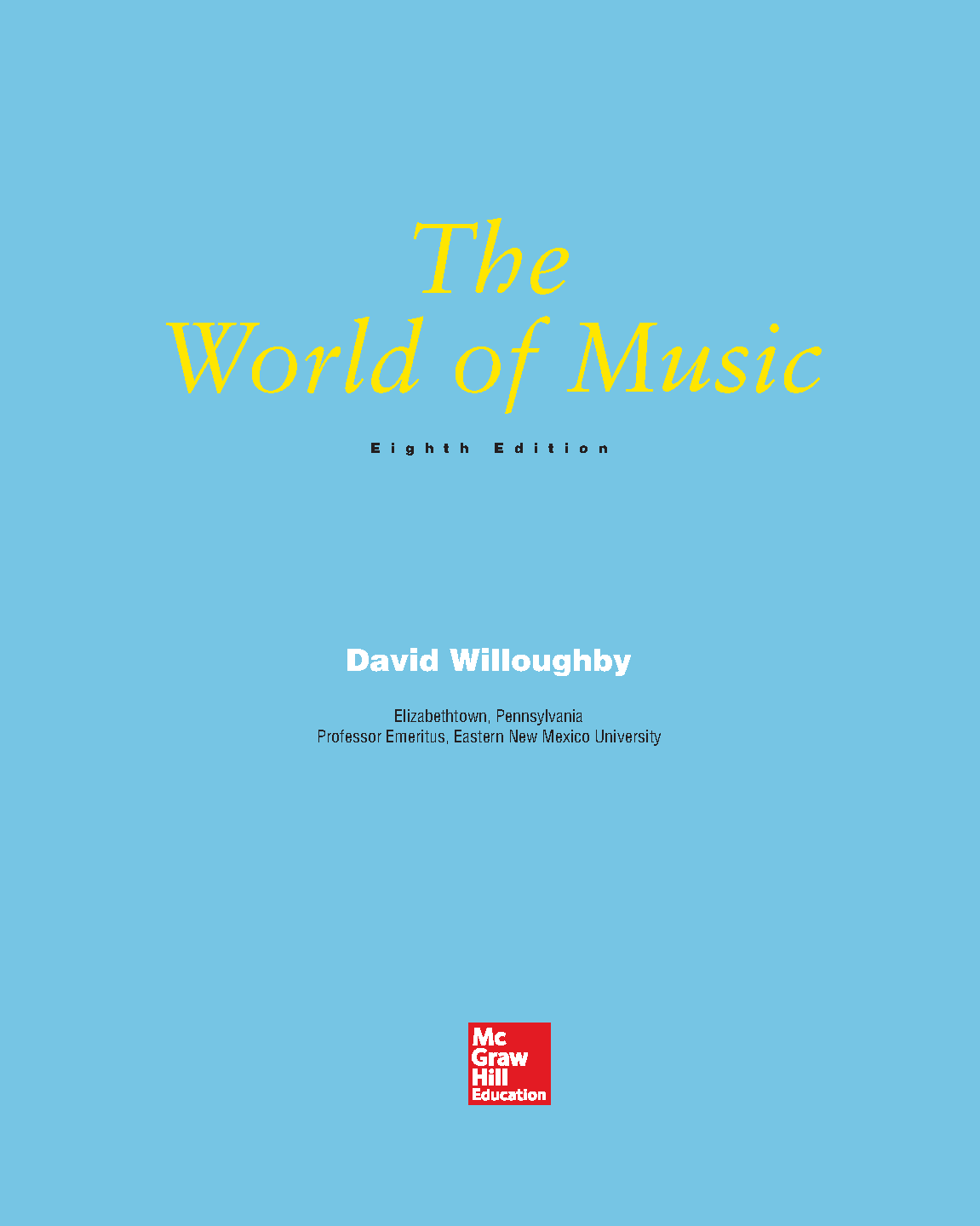 World of Music 8th Ed Test Bank & Solution Manual