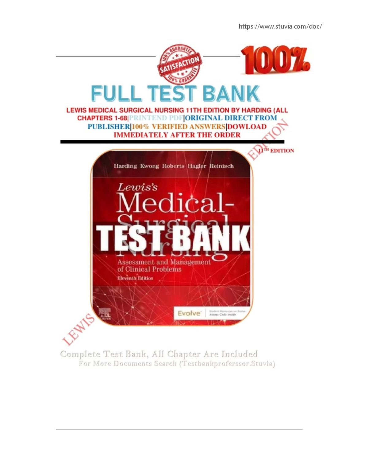 Lewis Med Surg Nursing 11e Test Bank 2026/27