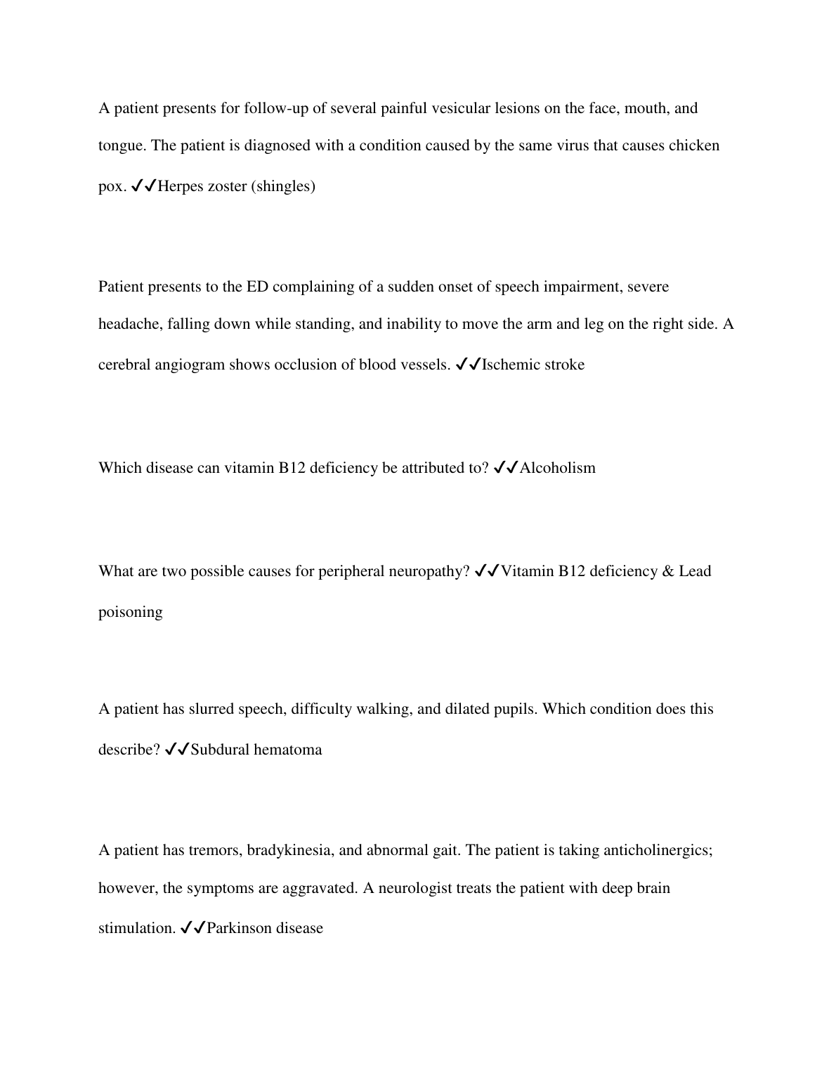 WGU D236 Pathology Pre-Assessment Answer Key IMG-1