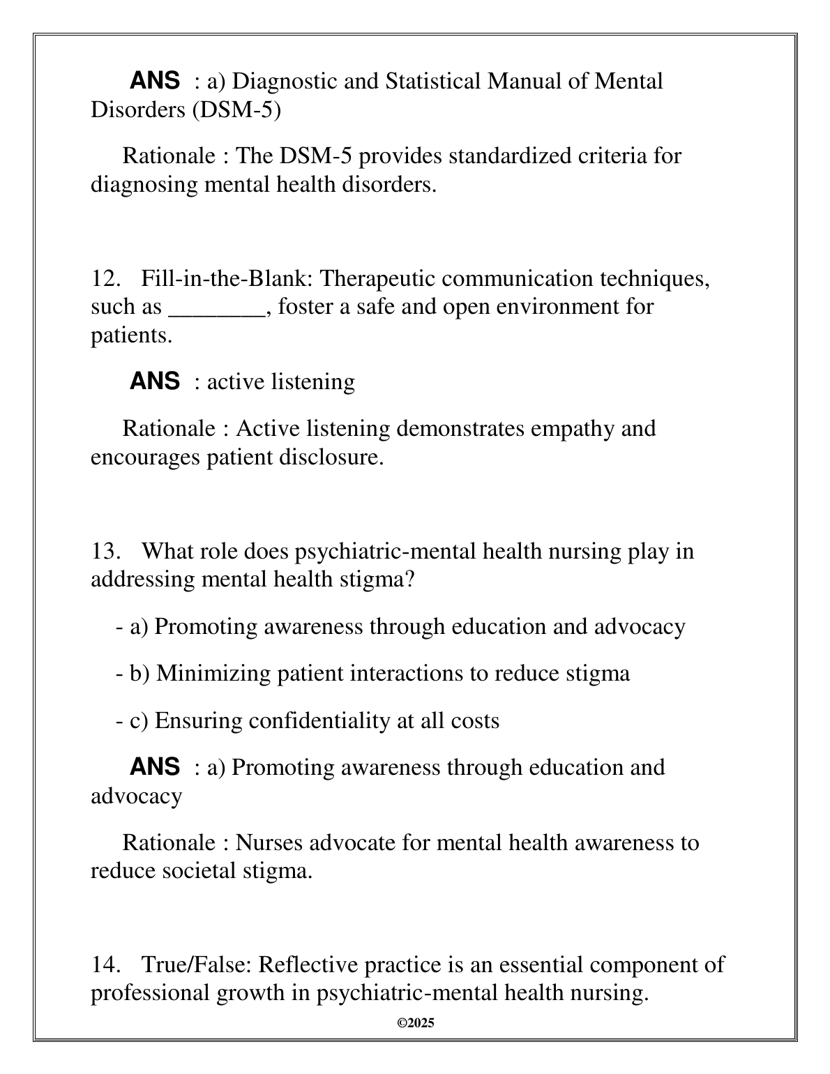 WGU NURS 6436 PMHNP FA Exam Review 2025 Questions Answers IMG-3