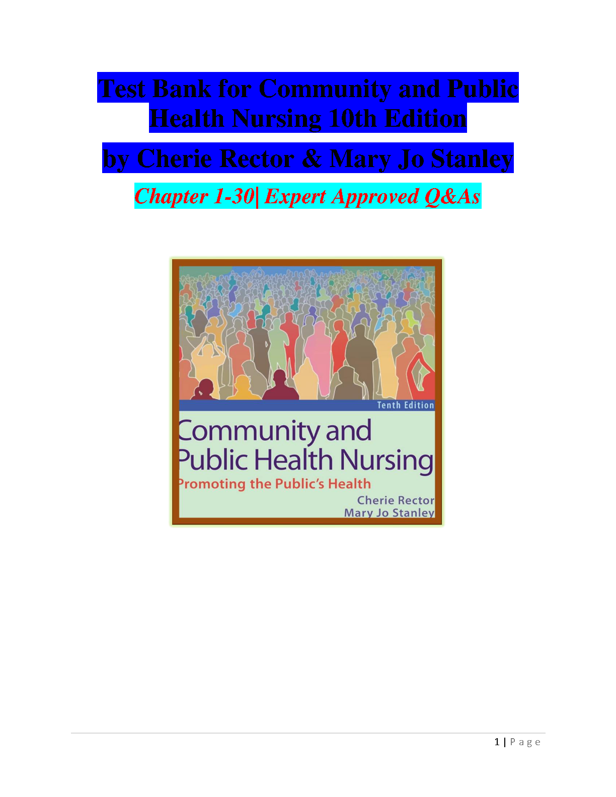 Community and Public Health Nursing 10th Edition