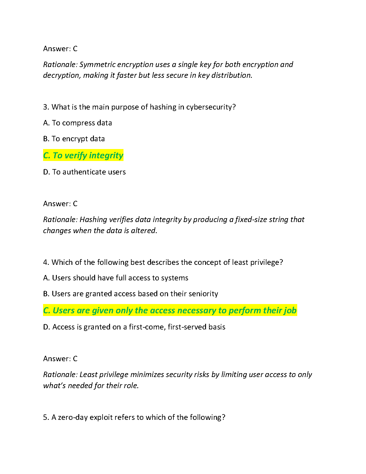 WGU C836 Info Security Exam Q&A 2025 Study Guide