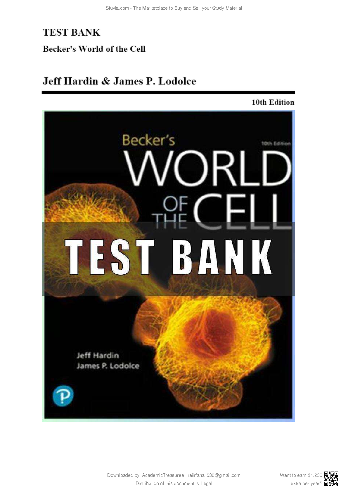 Becker's World of the Cell, 10th Edition