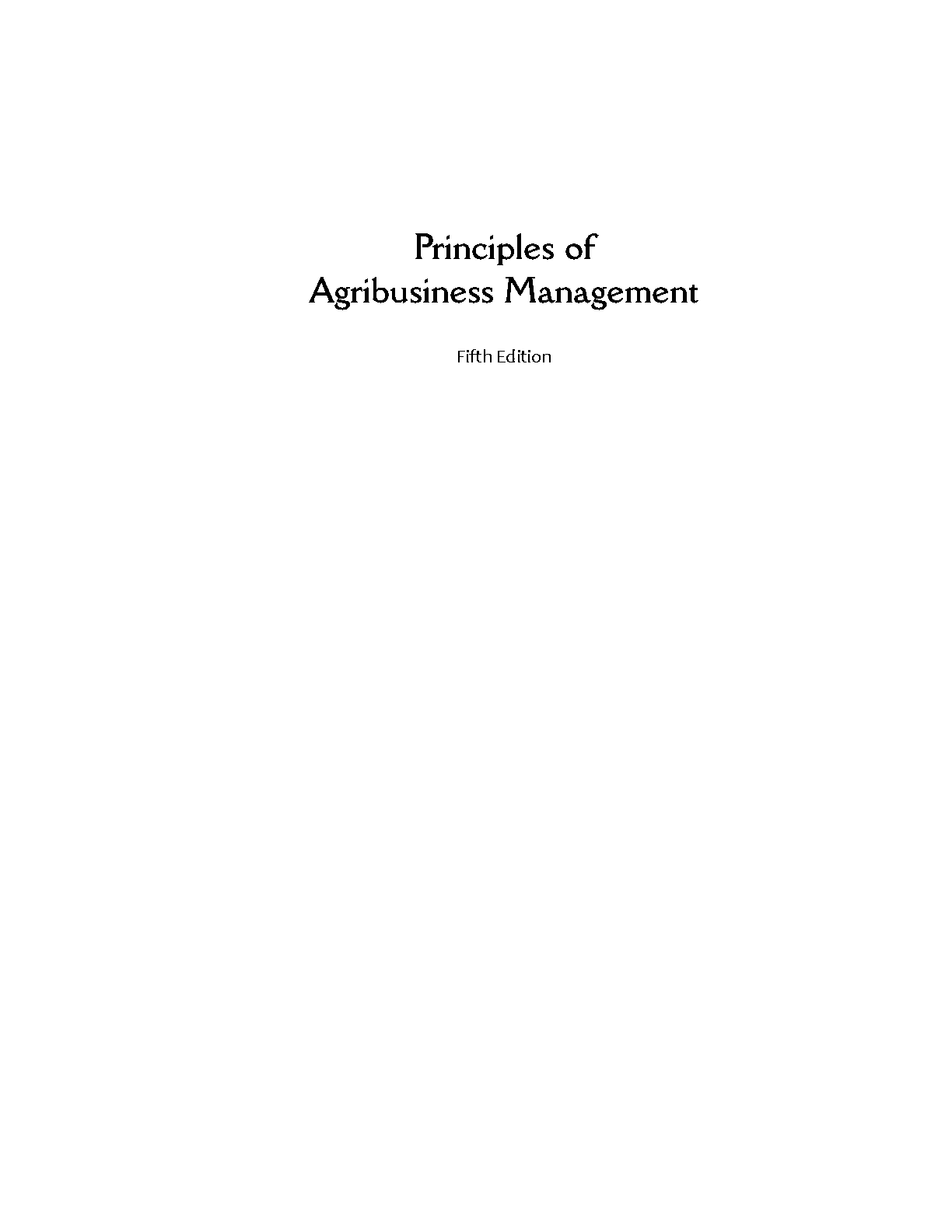 Agribusiness Mgmt Ed5 Solutions Test Bank Study Guide