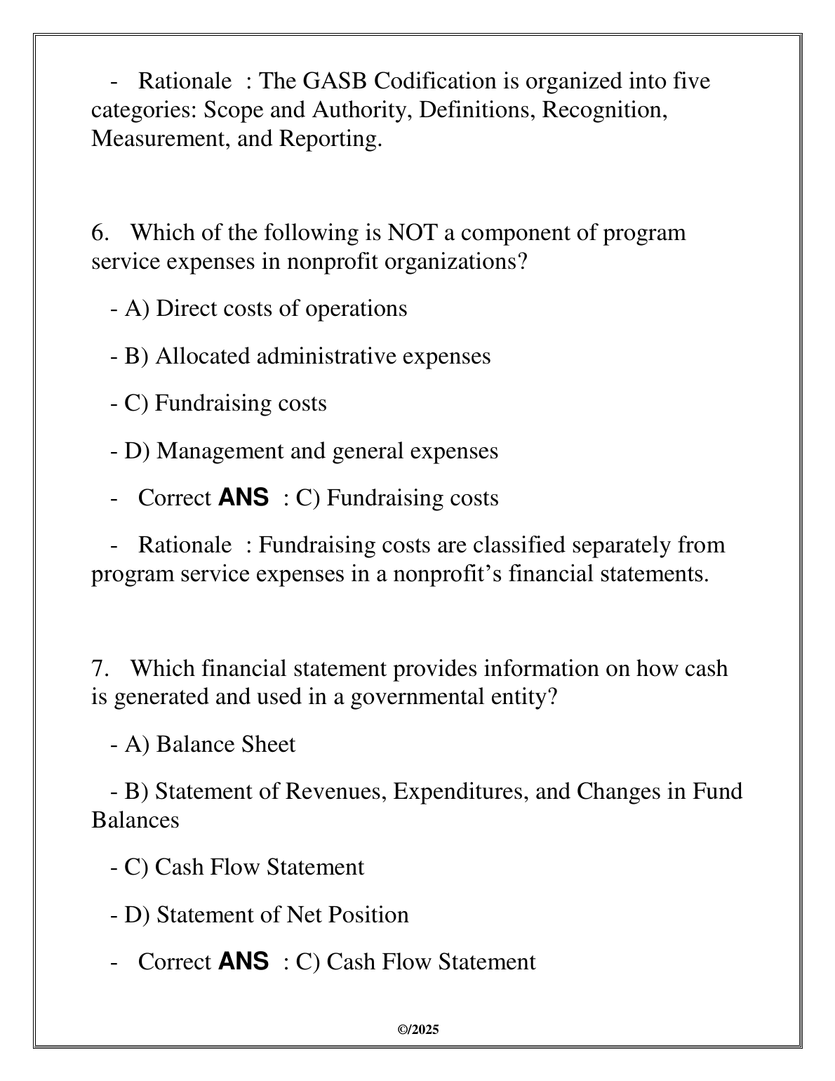 WGU ACCT 5201 Govt & Nonprofit Accting Test Bank 2025 IMG-1