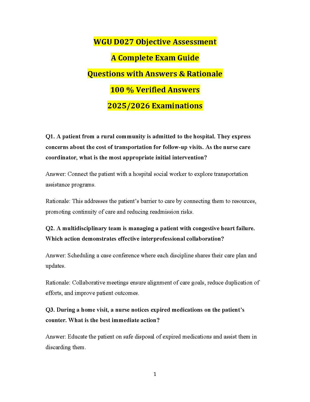 WGU D027 Leadership & Quality Exam Guide 2025 QA IMG-1