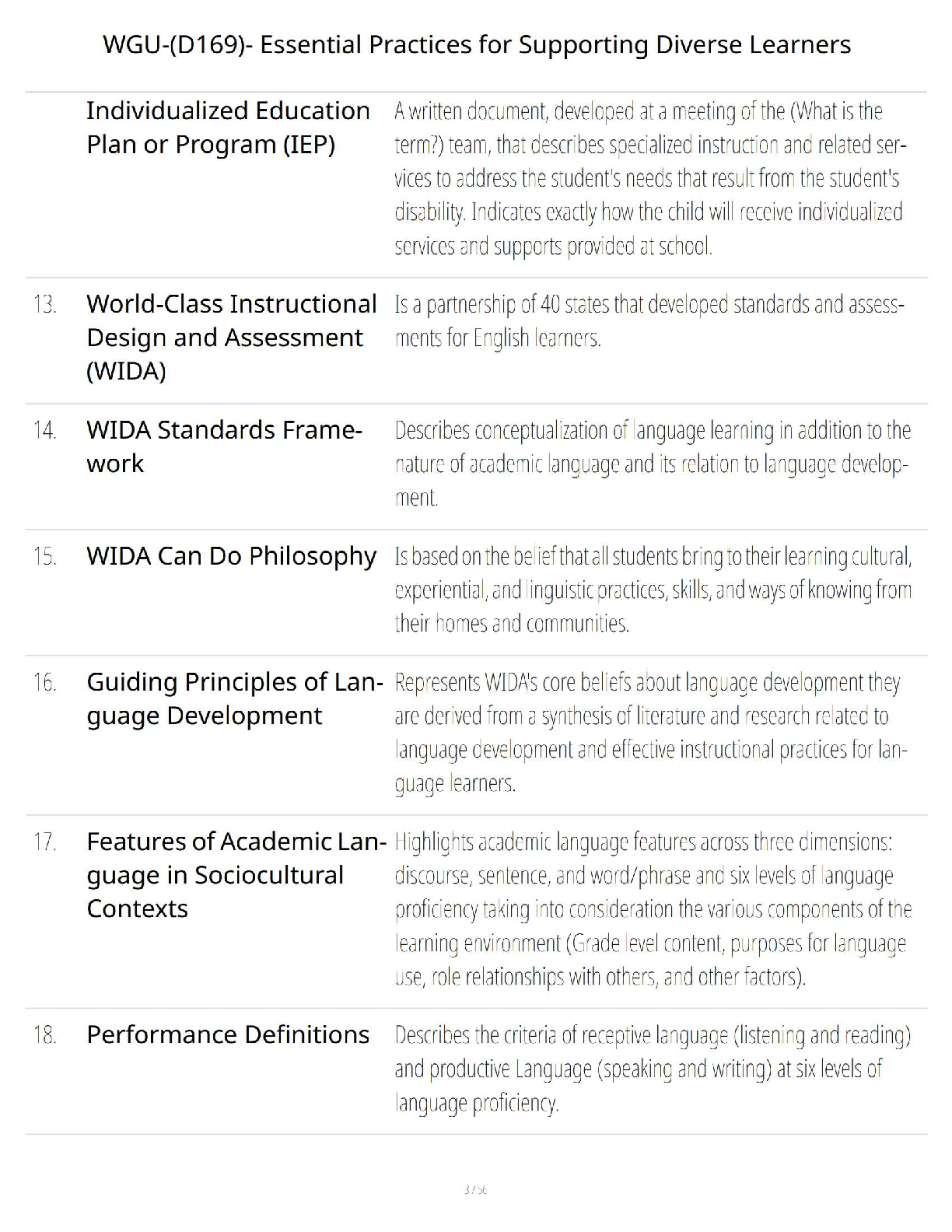 WGU D169 Study Guide 2025/2026 Essentials for Diverse Learners IMG-3