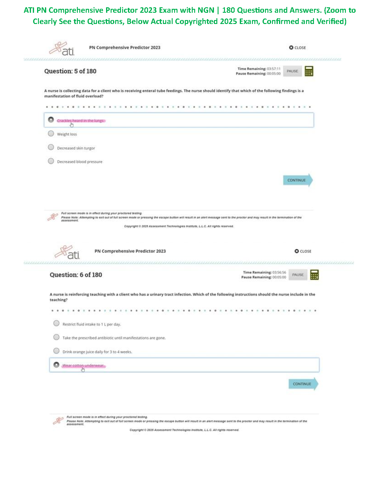 ATI PN Predictor 2026/27 Study Guide with 180 NGN Questions IMG-3