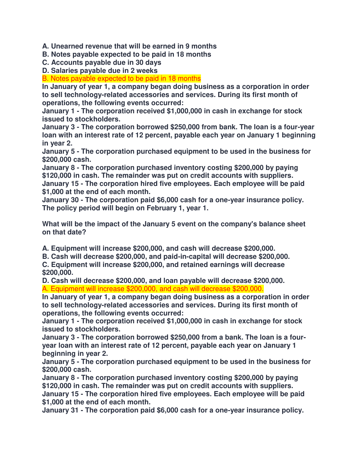 WGU C213 Accounting Test Bank 2025 Verified Q&A