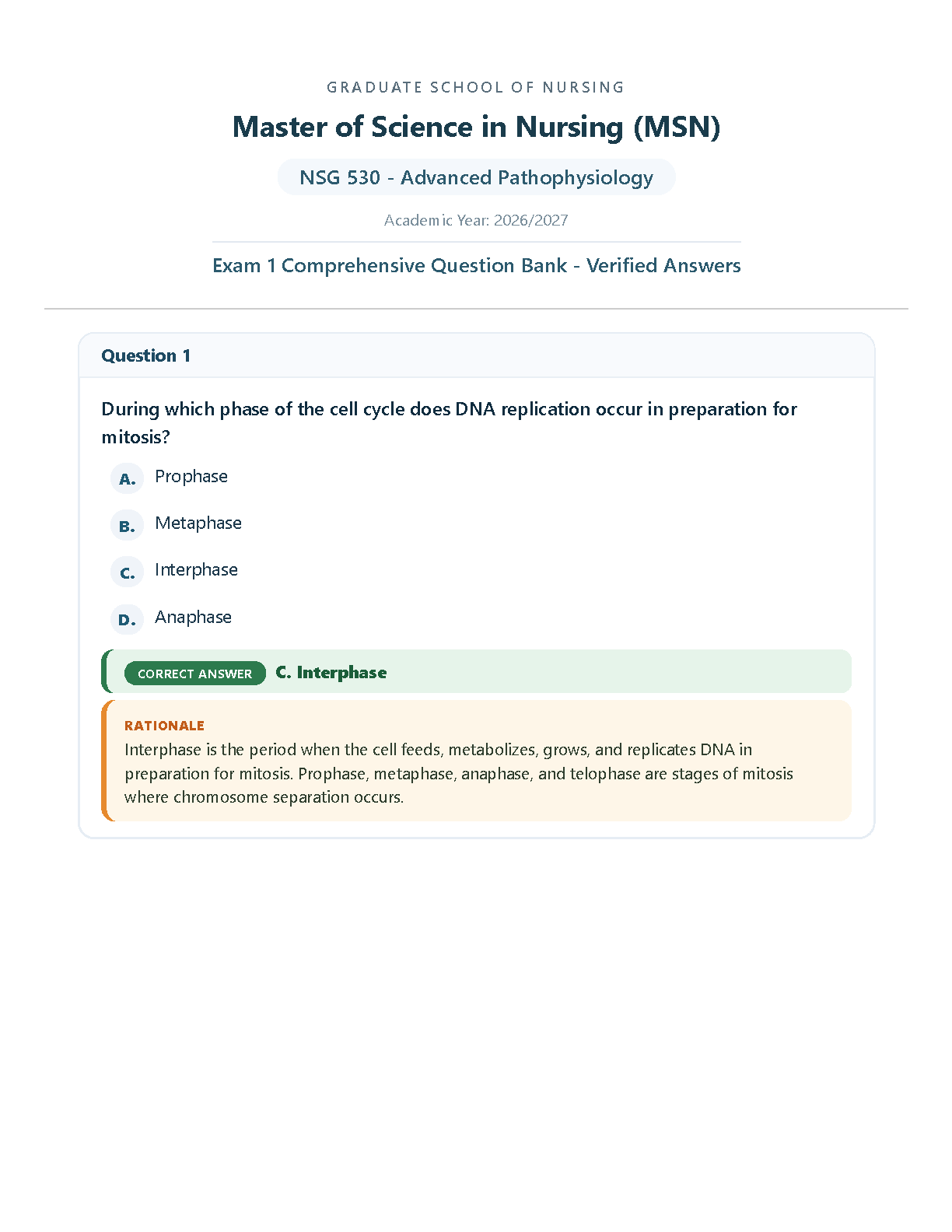 NSG 530 Patho Exam Questions 2026 IMG-1