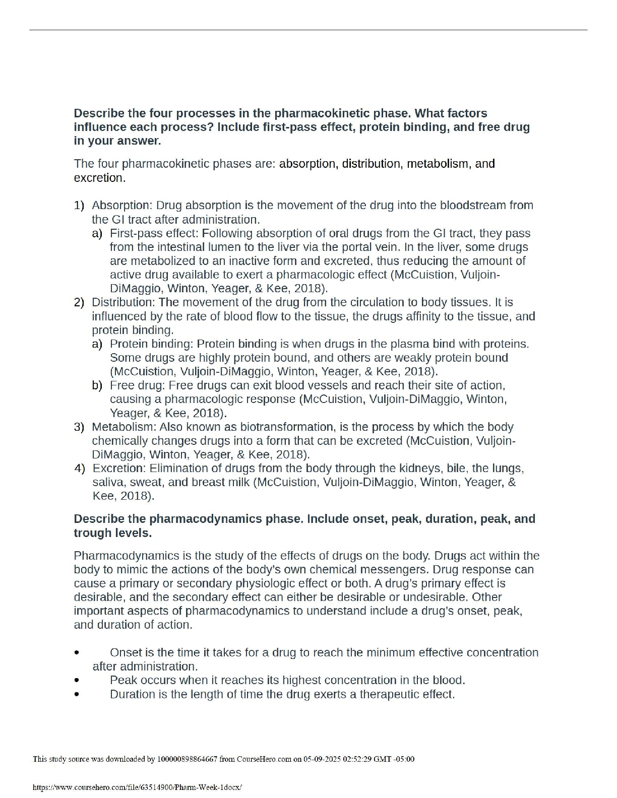 Pharmacology PK/PD Study Guide 2026/27 Revision Notes IMG-1