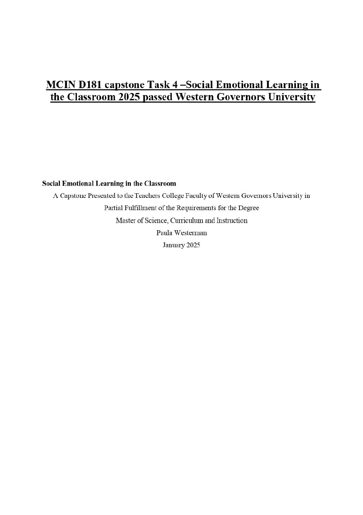 MCIN D181 Task 4 SEL Capstone WGU 2025 Example IMG-1